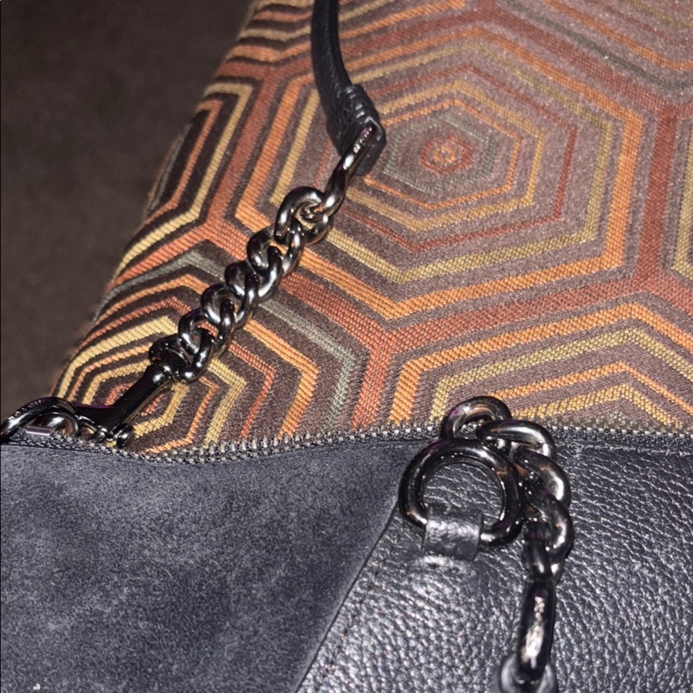 Coach Black Crossbody Bag with Gun Metal Accents No call outs. - Picture 2 of 6